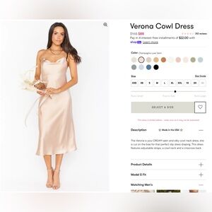 Verona Cowl Dress